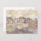 Carte Postale Typographie d'aventure IV (Devant / Derrière)