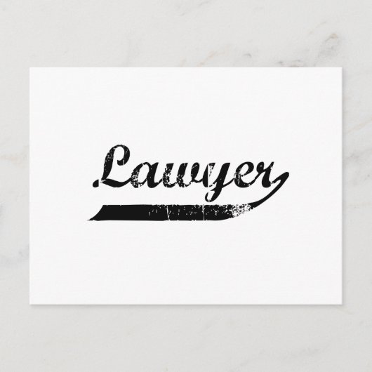 Carte Postale Typographie d'avocat (Devant)