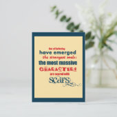 Carte Postale Typographie de devis inspirante (Debout devant)