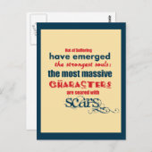 Carte Postale Typographie de devis inspirante (Devant / Derrière)