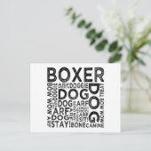 Carte Postale Typographie de la boîte (Debout devant)