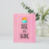 Carte Postale Typographie de la montée et de la brillance avec l (Debout devant)