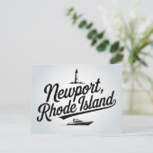Carte Postale Typographie de Newport, Rhode Island (Debout devant)
