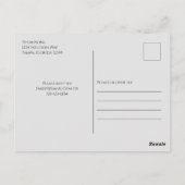 Carte Postale Typographie de squelette Éffrayant d'Halloween (Dos)