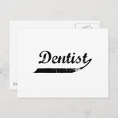 Carte Postale Typographie dentiste (Devant / Derrière)