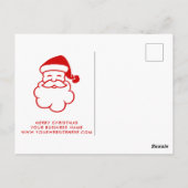 Carte Postale Typographie drôle de Noël Santa (Dos)