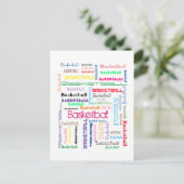 Carte Postale Typographie du basket-ball (Debout devant)