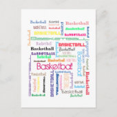 Carte Postale Typographie du basket-ball (Devant)