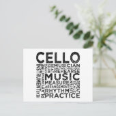 Carte Postale Typographie du Cello (Debout devant)