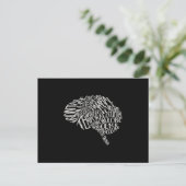 Carte Postale Typographie du cerveau RN Neuroscience (Debout devant)