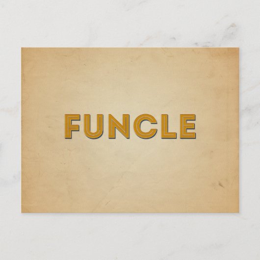 Carte Postale Typographie inspirée par la Rétrographie de Funcle (Devant)