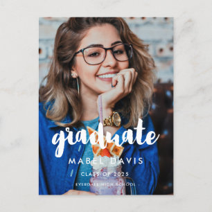 Carte Postale Typographie moderne Diplôme photo