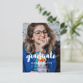 Carte Postale Typographie moderne Diplôme photo (Debout devant)