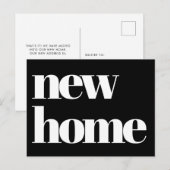 Carte Postale Typographie moderne faire-part mobile (Devant / Derrière)