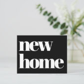 Carte Postale Typographie moderne faire-part mobile (Debout devant)