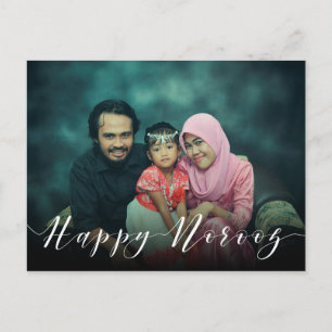 Carte Postale Typographie moderne Joyeux Norooz Nouvel An