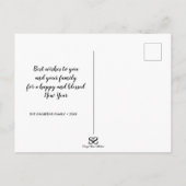 Carte Postale Typographie moderne Joyeux Norooz Nouvel An (Dos)