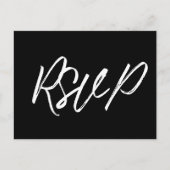 Carte Postale Typographie moderne RSVP (Devant)