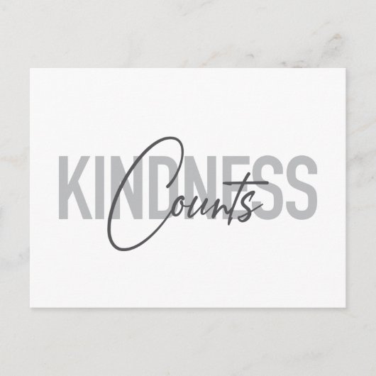 Carte Postale Typographie moderne, simple, cool des comptes de b (Devant)