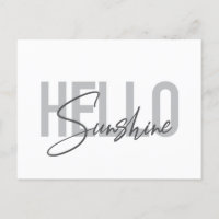 Typographie moderne, simple et cool Bonjour Sunshi
