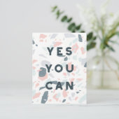 Carte Postale Typographie - Oui Vous Pouvez (Debout devant)