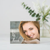 Carte Postale Typographie Photo Merci diplômé (Debout devant)