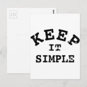 Carte Postale Typographie simple (Devant / Derrière)