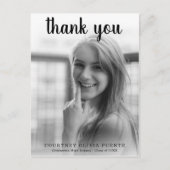 Carte Postale Typographie simple en gras Graduation moderne (Devant)