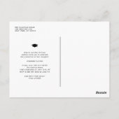 Carte Postale Typographie simple Terracotta Photo Graduation (Dos)