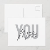 Carte Postale Typographie urbaine moderne, simple, cool Vous ave (Devant / Derrière)