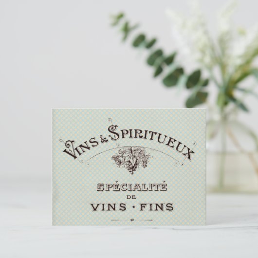 Carte Postale Typographie vintage (Debout devant)