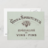 Carte Postale Typographie vintage (Devant / Derrière)