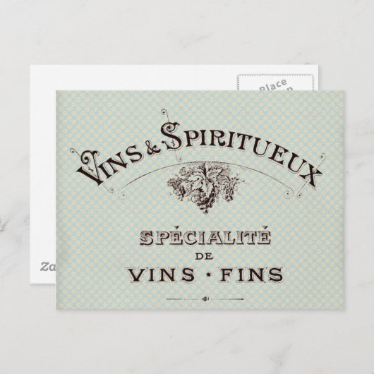 Carte Postale Typographie vintage (Devant / Derrière)