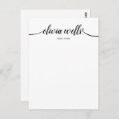 Carte Postale Typopographie (Devant / Derrière)