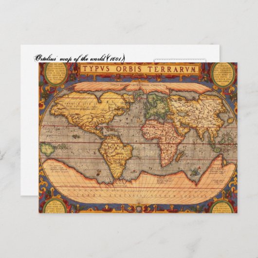 Carte Postale Typvs Orbis Terrarvm (Devant / Derrière)