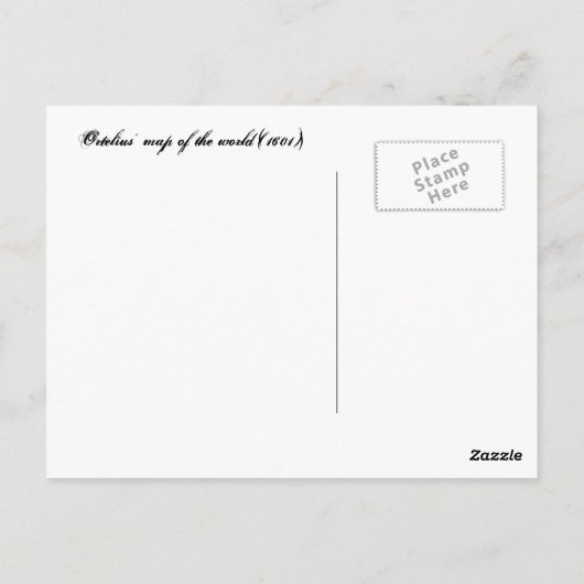 Carte Postale Typvs Orbis Terrarvm (Dos)