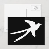 Carte Postale Tyran à longue queue (Devant / Derrière)