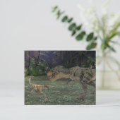 Carte Postale Tyrannosaurs Dinosaur paysage (Debout devant)