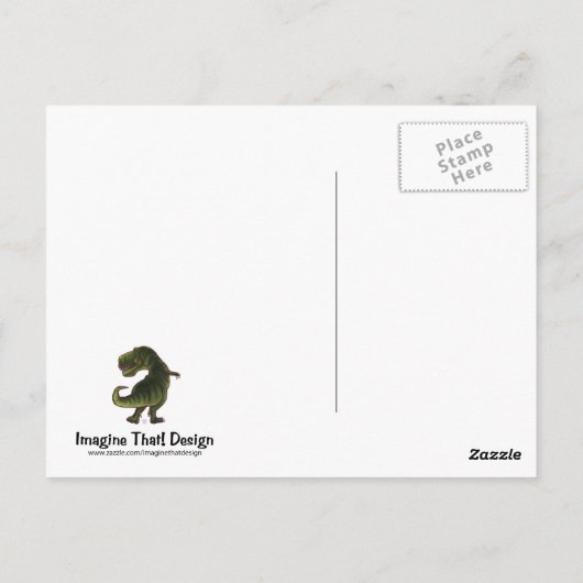 Carte Postale Tyrannosaurus Rex Écriture Stuart (Dos)