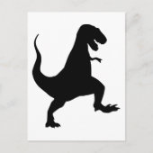 Carte Postale Tyrannosaurus rex Roaring et Stomping Silhouette (Devant)