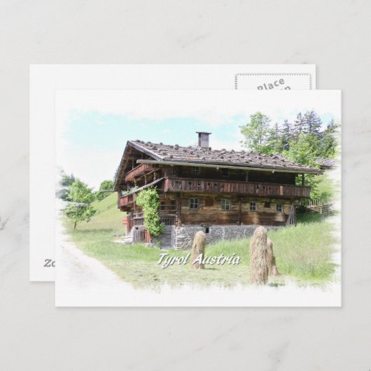 Carte Postale Tyrol Autriche (Devant / Derrière)