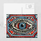 Carte Postale Tzigane bleu (Devant / Derrière)