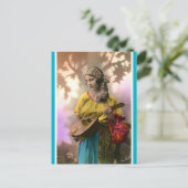 Carte Postale Tzigane mandoline vintage (Debout devant)