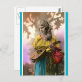 Carte Postale Tzigane mandoline vintage (Devant / Derrière)