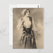 Carte postale tzigane victorienne (Devant / Derrière)