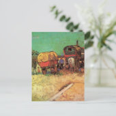 Carte Postale Tziganes avec caravanes par Vincent van Gogh (Debout devant)