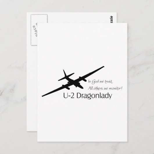 Carte Postale U-2 En Dieu nous faisons confiance, Tous les autre (Devant / Derrière)