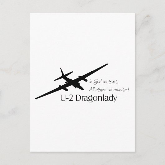 Carte Postale U-2 En Dieu nous faisons confiance, Tous les autre (Devant)