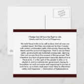 Carte Postale ! ! U Créer une déclaration d'indépendance (Devant / Derrière)