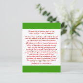 Carte Postale ! ! U Créer une déclaration d'indépendance (Debout devant)